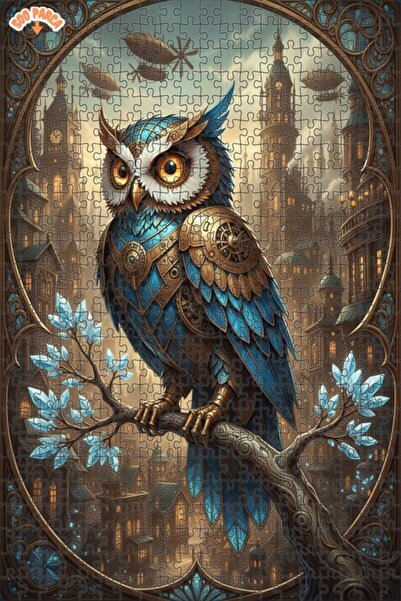 Teona Ahşap لغز خشبي على شكل برج ساعة بخاري مع إطار مزدوج الطبقات 500 قطعة 50×30