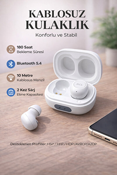 ROSE TEKNOLOJİ 180 SAAT BEKLEME SÜRELİ BT 5.3 ŞARJ KUTULU MİNİ SPOR KABLOSUZ ...