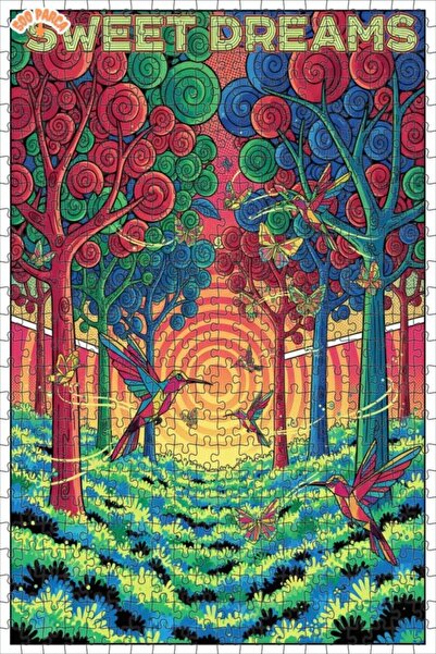 Teona Ahşap لغز خشبي مؤطر بطبقتين من رؤيا أورانج، بتصميم فني لفراشة طائر الفر...