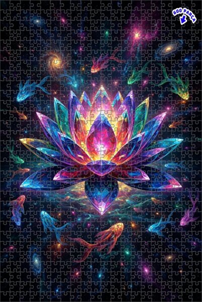 Teona Ahşap لغز خشبي بإطار مزدوج الطبقات من كريستال إيليجانس كوزميك فيش، 600 ...