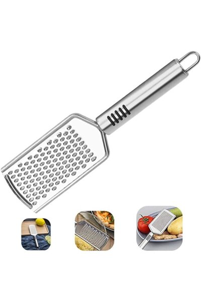 Homerest Paslanmaz Çelik Rende, Peynir Limon Sarımsak Rendesi, Çok Işlevli El...