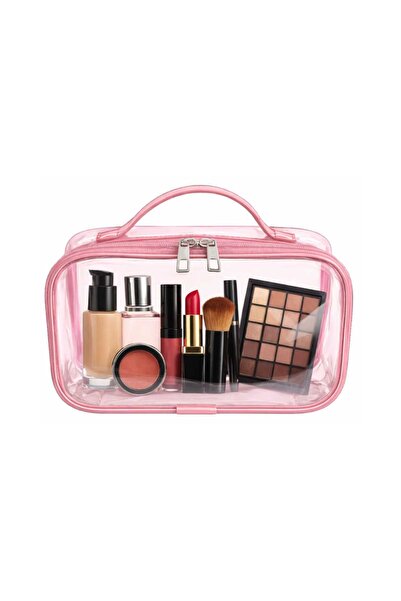 Maykis Transparent Makeup Bag Large Capacity Cosmetic Bag with Carry Handle 2...