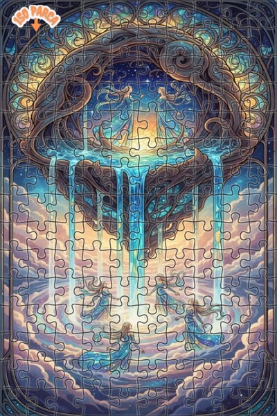 Teona Ahşap Queens of Infinity Watercolor Look Art Puzzle 150 Pieces 20X30