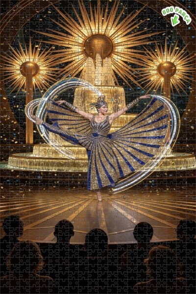 Teona Ahşap لوحة فنية مطبوعة بتأثير راقص المسرح، لوحة زيتية مؤطرة بطبقتين من ...