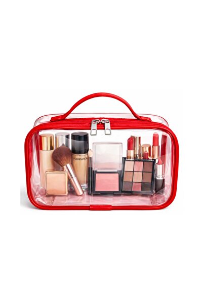 Maykis Transparent Makeup Bag Large Capacity Cosmetic Bag with Carry Handle 2...