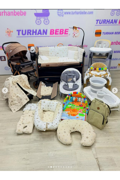 TURHANBEBE bebek çeyiz seti beşik