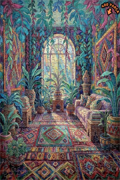 Teona Ahşap لغز خشبي بمظهر لوحة زيتية على طراز البوهيمي 400 قطعة 35×35