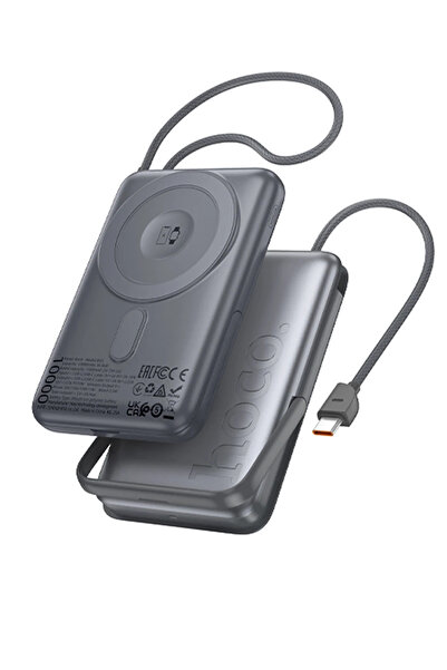hoco. Q43 Clever 3in1 10.000 mAh PD 20W Standlı Magsafe Powerbank - Gri