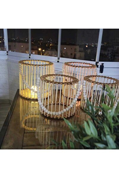 cessehome BAMBU CUBUK FENER MUMLUK IKILI SET