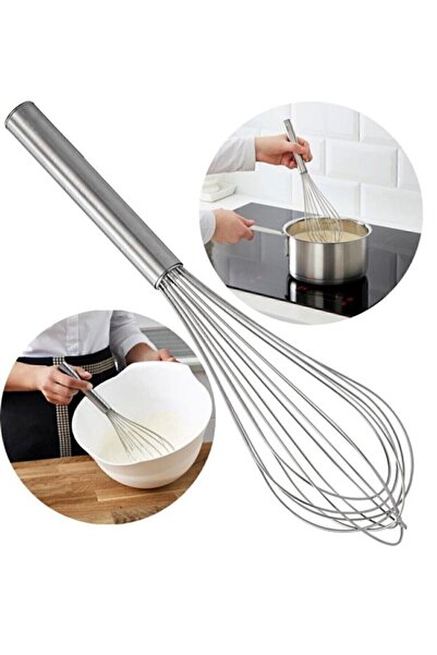 Homerest Büyük Boy Karıştırıcı Tel Çırpıcı Paslanmaz Çelik Çırpma 30 Cm, Sert...