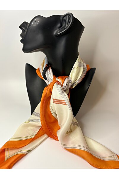 BHR AKSESUAR Patterned Square Scarf (70X70 cm)