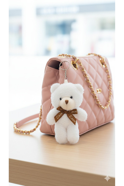 Şirin Αφράτο στρογγυλό μπρελόκ αρκουδάκι - Μαλακό βελούδινο αξεσουάρ τσάντας ...