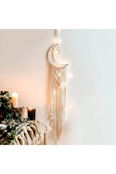 GENERAL WOOVEEWIND Dream Catchers,Moon Dream Catcher Woven Tapestry Bohemian ...