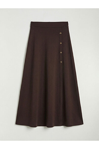 LC Waikiki Kahverengi Beli Lastikli A Kesim Etek