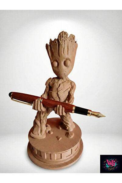 WLS studio حامل أقلام على شكل بيبي جروت، منظم لسطح المكتب وإكسسوار ديكور