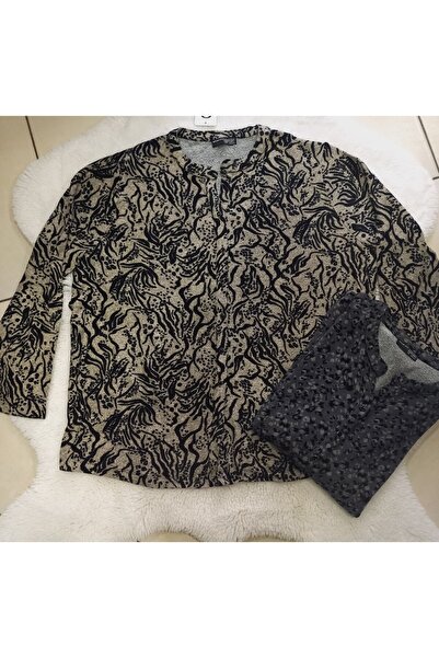 wearon tekstil Önden düğmeli anne bluzu /yumsak doku likrali /