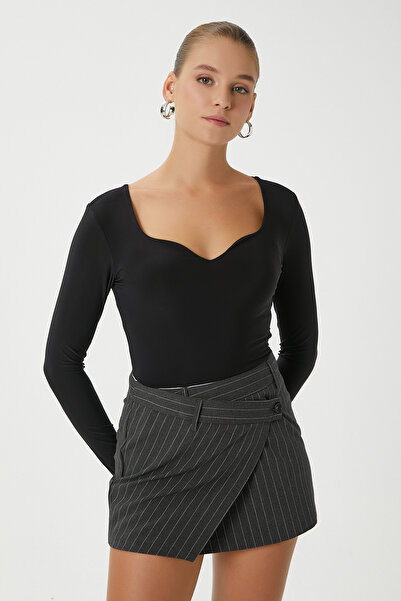 Ritnice Women's Sahra Black Polyamide Stylish Blouse