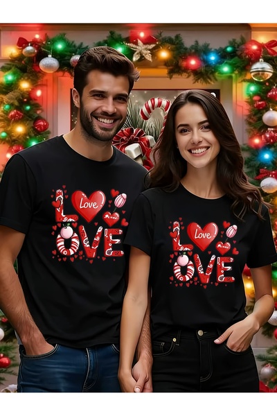 Deocept Couple Combination 1Pc Men's Model Valentine's Day Printed Comfortabl...