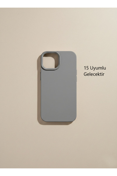 Kılıforyum iPhone 15 Case with Logo, Velvet Inside Launch Case