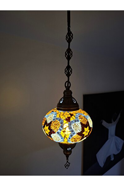mertyavm Otantik Avize Osmanlı Mozaik Desenli Sarkıt Avize Gece Lambası