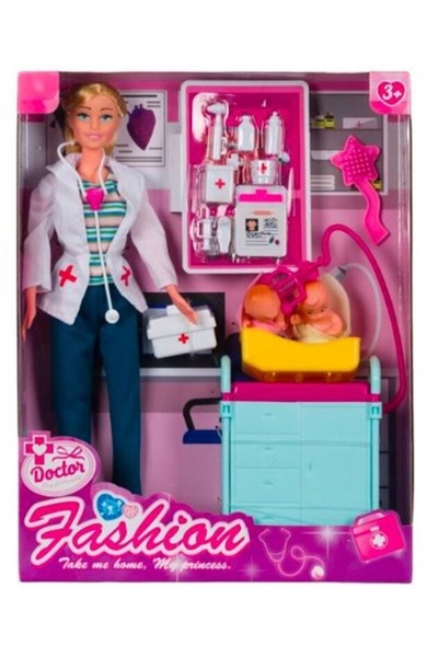 OEM Pediatrician Doll with 2 Babies