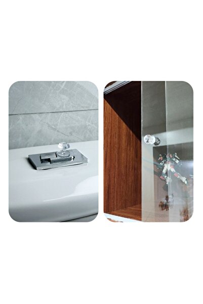 Tutkum 4 bucăți de butoane adezive multifuncționale cu design cristal