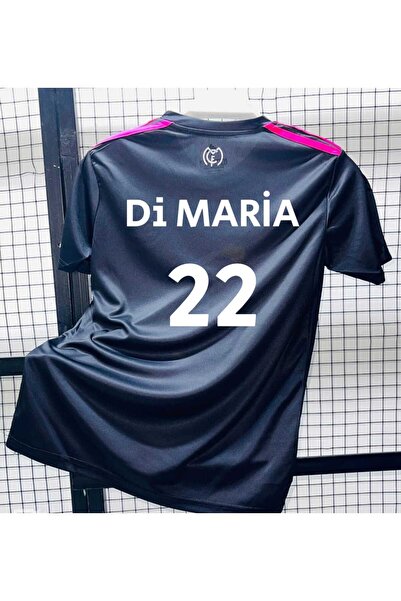 Lion Spor Real Madrid Custom Design Dragon Pattern Jersey Di Maria 22 T-Shirt