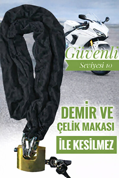 lawrenceshop 16mm 400cm Grade 80 Kesilmez Motosiklet Zinciri Yale Kayar milli...