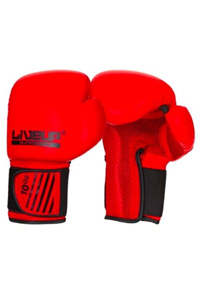 LiveUp Sport Red boxing gloves with velcro