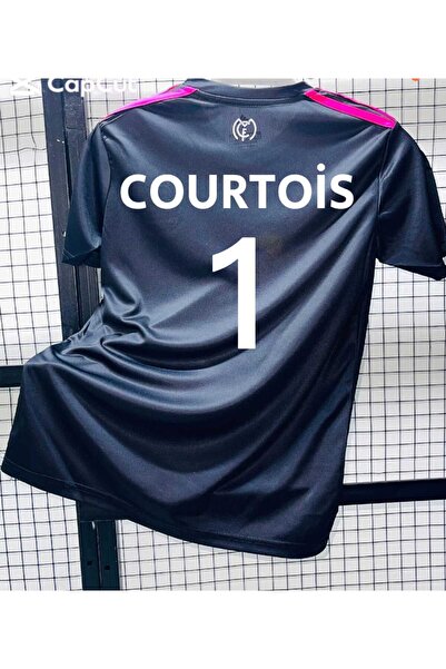 Lion Spor Real Madrid Custom Design Dragon Pattern Jersey Courtois 1 Goalkeep...