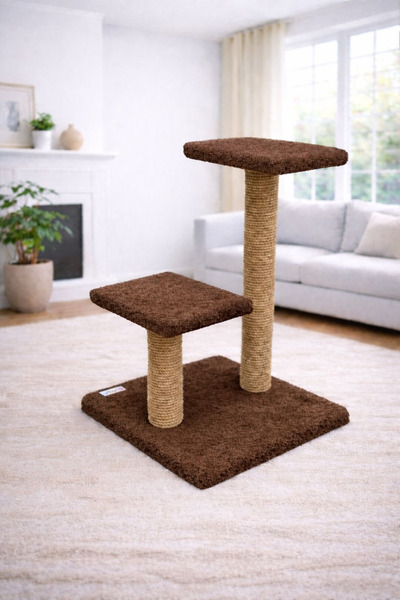 petlocations Two-Step Stepli Cat Scratching and Play Platform