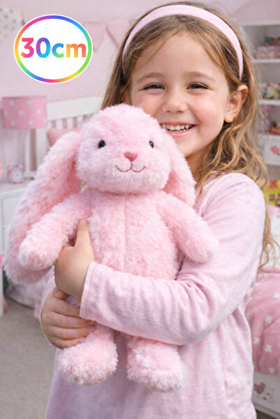 TOYFEST 30 cm Long-Eared Pink Plush Rabbit – Soft Sleeping Companion, Baby an...