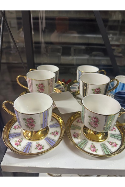 İmren Collection Patterned Cup Set for 6 People