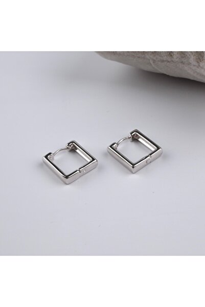 Butik XUping Silver Renk Kare Küpe
