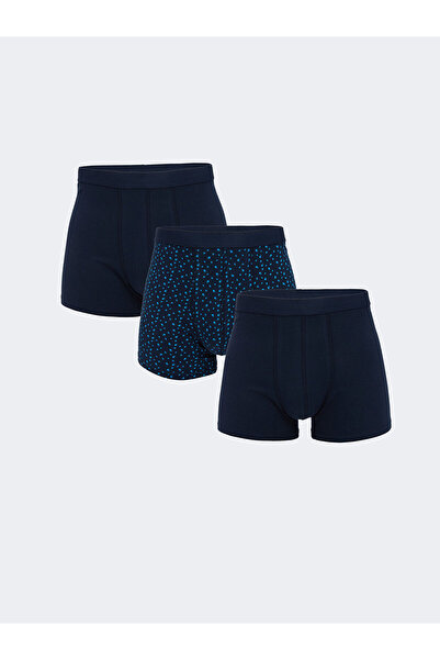 LC Waikiki Peak New Season Standard Fit Cotton Flexible Men's Boxer 3-Pack