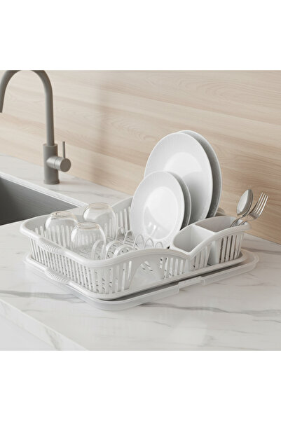 YAZICI Çok Amaçlı Bulaşıklık Kurutmalık & Tabaklık – Bulaşık Durulama Sepeti,...