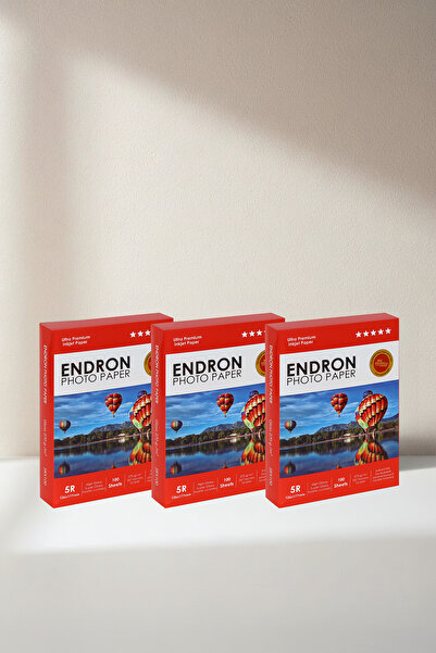Endron photopaper 13x18 cm (5R) Parlak 3'lü Fotoğraf Kağıdı 270 Gr - 300 Adet