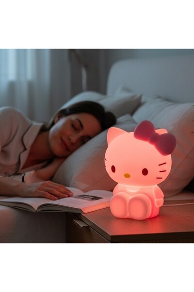 keyfim shop Hello Kitty Gece Lambası ve Masa Lambası