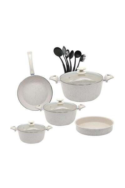 Al-Amal 14-piece non-stick cookware set, PFOA-free, non-stick