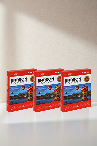 Endron photopaper 15x21 cm (A5) Parlak 3'lü Fotoğraf Kağıdı 270 Gr - 300 Adet