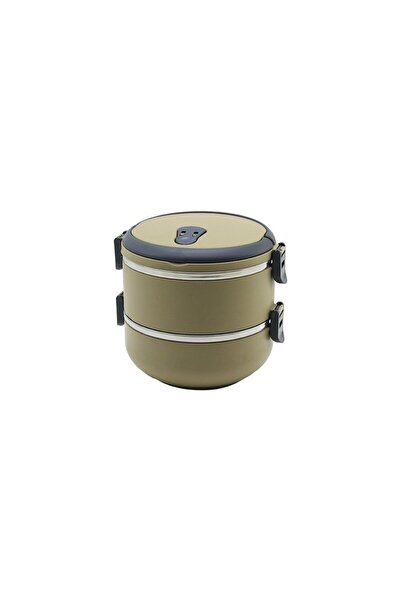 VANCH Brown 2-Piece Travel Stone Storage Container 1.2Lt (5264)