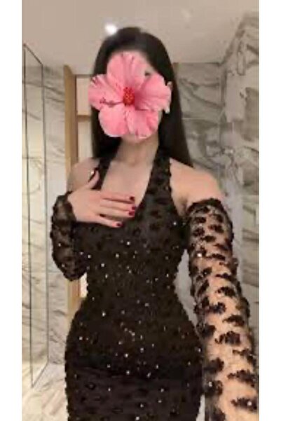 ELHAM FASHION embellished halter evening dress