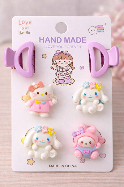 Renkli kids Girl and Baby Girl Buckle Set 6 Pieces