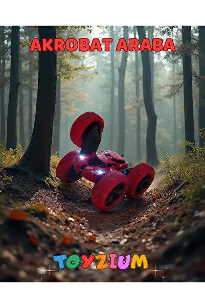 Shem Uzaktan Kumandalı Akrobat Araba - 360° Takla Atan Çift Taraflı Sürüş, US...