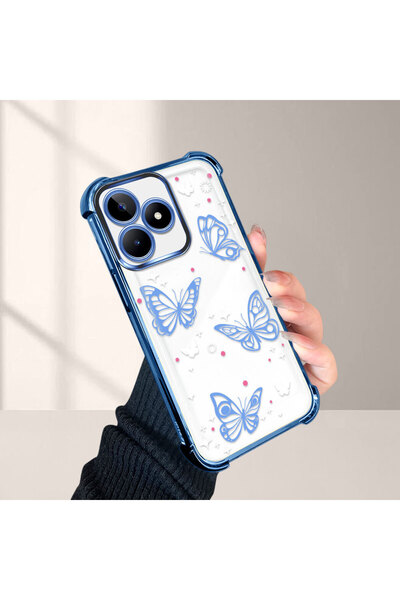 NO BRAND Realme Note 50 Uyumlu Şık Kelebek Desenli Darbeye Dayanıklı Telefon ...