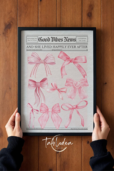 tablodea Pinterest Pink Bow Patterned Gazate Luck Chart TD Decor estetic de p...