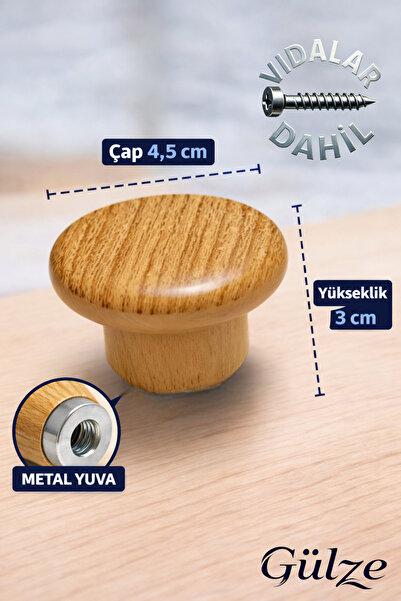 GÜLZE Polymer Focus Model Furniture Handles (Cabinet, Drawer, Bedside Table, ...