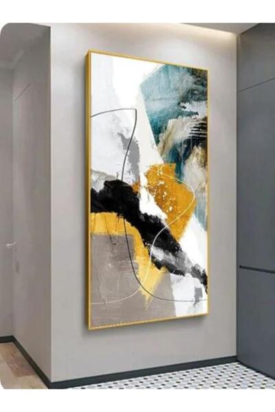 lawhat لوحة ديكور منزلي تجريدية مطبوعة على قماش الكانفس موديل (2935)