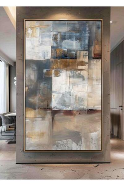 lawhat لوحات فنية تجريدي مطبوعة على قماش الكانفس موديل ( 2397)