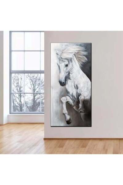 lawhat لوحات فنية خيل مطبوعة على قماش الكانفس موديل ( 1117)